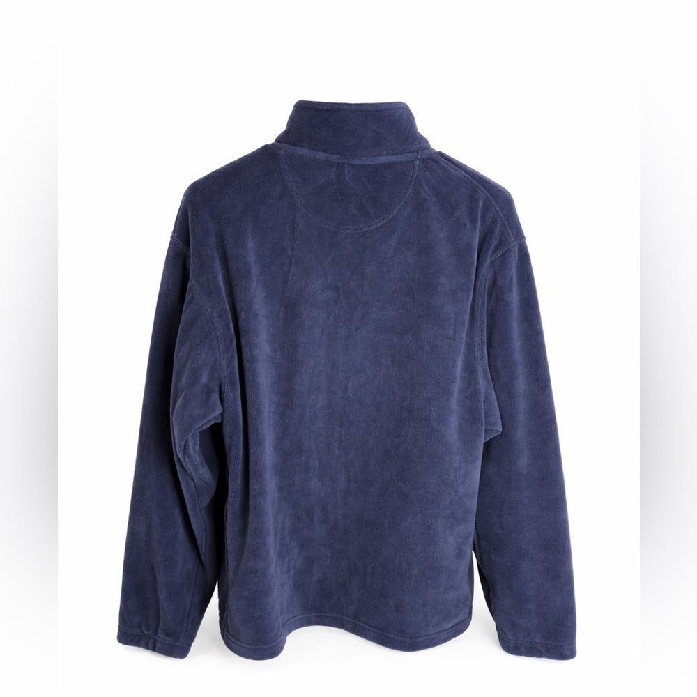 Preswick & Moore Full Zip Fleece Jacket Deep Navy Men’s Cozy Layer Size Medium - Picture 3 of 9
